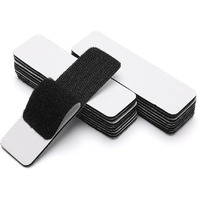 Mgnlr Hook Loop Strips Reclosable - Strong Back Adhesive Fasten For Home, Office Use - Instead Of Holes And Screws | Double Side Mounting Tape Industrial Strength Interlocking Tape (10 Pcs)