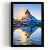 Divaframes Mountain Painting Vastu With Frame, Vastu Paintings For Home - 10X14 Inch Wall Decoration For Vastu Home & Living Room