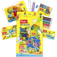Flair Creative Series Art Kit | Combination Smart Kit For Your Creative Need | Non-Toxic & Safe For Childrens | Kids Coloring Set | Stationery Kit Ideal For Gifting | Set Of 1 Kit