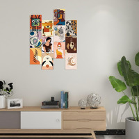 Cvanu 12Pcs Boho Wall Collage Kit Printed Poster For Wall Decoration Size (11.6Inchx8.2Inch)_202307-98