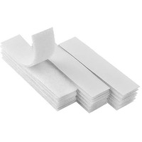 Echsrt 1X4 Inch Self Adhesive Hook And Loop Strips - 10 Sets - White Sticky Back Tape Fastener, Heavy Duty Mounting Strips For Home Or Office Use - Instead Of Holes And Screws