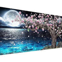 Diamond Craftz 5D Diamond Painting Kit, 27.5 X 15.7Inch Large Size Diamond Painting Kit For Adults & Kids, Very Suitable For Home Leisure And Wall Decoration, Gift For Kids And Adults (Moon)