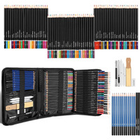 Artownlar 95 Pieces Professional Sketching Kit For Artists, Shading Pencil Set With Premium Zipper Case, Graphite Charcoal Sketch Pencil Kit, Drawing Kit, Art Supplies, Best Gift For Artists, Diy