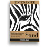 Fabriano Toned Paper Pad Sand, Size - A4, 120 Gsm (Contains- 50 Sheets)