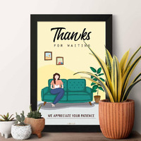 Artinkart- Waiting Area Framed Posters For Hospital Opd, Doctor Posters For Wall, Doctor Frames For Wall Decor, Doctor Quotes Wall Frames For Clinic, Lab, Dentist (Synthetic Wood, 9.5X13.5 Inch)