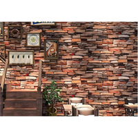 Jaamso Royals Multicolor Brick Peel And Stick Self Adhesive Wallpaper,Wall Sticker (200 Cm *45 Cm)