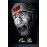 Rv Sales Sai Baba Photo Frame Wall Painting For Home Decoration And Gifting Wxh:(10X14 Inch)