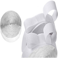 Diy Crafts Pack Of 2 Pcs, Hook And Loop Sticky, Self Adhesive Hook And Loop Sticky Back Fastener 1X0 16 Feet Roll Double Sided Gu (Pack Of 2 Pcs, Hook And Loop Sticky)