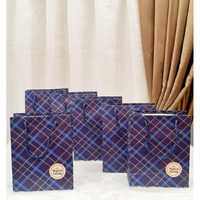 Satyam Kraft 6 Pcs Paper Bag Goodie Bags With Handle Cm Gift Paper Bag, Carry Bags, Gift Bag, Gift For Birthday, Christmas Gift, Marriage, Xmas, Festivals,Season's Greetings And Events (Small) (Blue)