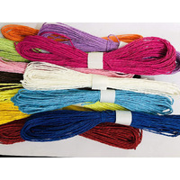 Snow Crafts Pack Of 10 Coloured Designer Look Rope Colourful Diy Twisted Paper Ropes Threads For Various Art And Craft Projects And Decoration. (Colourful)