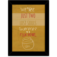 Tied Ribbons Beechwood Pink Floyd Fan Art Wall Hanging Framed Poster For Restaurants Cafes Hotels Home Decoration (Multicolour, 10.2 X 13.6 Inch)