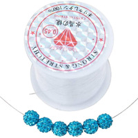Diy Crafts Pack Of 1 Pc, Stretchy Clear Crystal, Streachable Jewellery Beading Nylon Cord String In White (0.45 (Pack Of 1 Pc, Stretchy Clear Crystal)