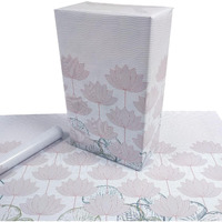 Evince Classic Lotus Pond Gift Wrapping Paper |For Him Her Adult Office Gifting Social Gifts Diwali Xmas And More (Pack Of 25)(70 X 50 Cms Big Sheet)