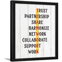 Chaka Chaundh - Office Quotes Frames - Motivational Quotes Wall Frames For Office - Team Work Business Quotes Wall Frame - Office Quotes Poster - (14 X 11 Inches) (White Wood Vintage - Color - 4)