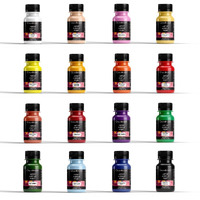 Granotone Artist's Acrylic Paint Set (16 Colors) Water Based Pastels Non-Toxic Fast Drying Acrylic Craft Paints, Ideal For Pro Artists Beginners Hobby Painters & Kids 50 Ml Each, Multicolor
