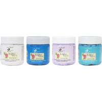Sculpture Paste 160Gm For Sculpture Painting, 3D Flowers, Relief Art - Snow Spread, Marine Blue, Lavender Mist, Jamaican Bay (Pack Of 4)