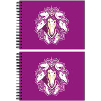 Tinywalk R Sketch Book Drawing Pad Landscape Sketch Book Pad Thick Sheets (A4 Size,100 Sheets/200 Pages, Pack Of 2)