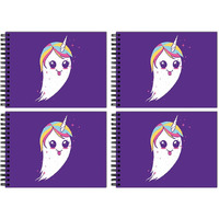 Tinywalk L Sketch Book Drawing Pad Landscape Sketch Book For Kids 9 To 14 Thick Sheets (A4 Size,100 Sheets/200 Pages, Pack Of 4)