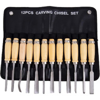 Amazon Brand  Umi 12 Piece Wood Carving Chisel Set Nonsharp Woodworking Tools With Carrying Case Great For Beginners And Pros
