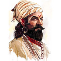 Chhatrapati Shivaji Maharaj Photo Sticker | Shivaji Maharaj Poster For Wall | Chhatrapati Shivaji Sticker For Home, Living Room