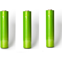 Amit Marketing Compostable Packing Cling Film - 100 Mtr I 70 Micron, 12 Inch (300 Mm) I Multipurpose Wrap Roll I For Packaging & Safety Needs, Gift, Bakery Items, Bouquet, Diy Crafts - Green (3 Pcs)