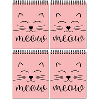 Vprint Quality Sketch Book Drawing Pad Sketch Book Cute Thick Sheets (A4 Size,100 Sheets/200 Pages, Pack Of 4)