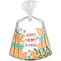 Festiko Christmas Gift Tags, Christmas Theme Gift Tags,Xmas Happy Merry X-Mas Gift Tags Hanging Label For Diy Christmas Gift Wrap And Label Package Pack Of 36 Pcs (Multicolor)