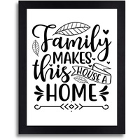 Interio Crafts - Positive Quote Wall Frame For Home Decor - Inspirational Framed Poster For Living Room, Bedroom Or Kitchen Wall Decoration - Black Frame - 13 X 10 Inches