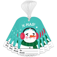 Festiko Christmas Gift Tags, Christmas Theme Gift Tags,Xmas Snowman Gift Tags Hanging Label For Diy Christmas Gift Wrap And Label Package Pack Of 36 Pcs