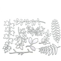 Artibetter 1 Set Leaf Cutting Die Carbon Steel Cards Making Die Cut Embossing Stencil