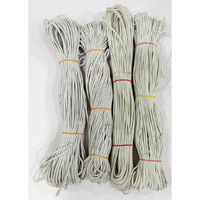Omx White Elastic Cord Strap, Round Stretchy Ear Loop Strap For Comfortable Ear Tie, Elastic Rope For Crafts Diy Sewing Mask Making (1.5Mm, 50 Mtr)