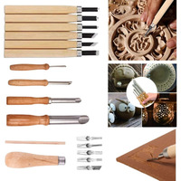 Jern Wood Carving Tools Set, 15 Pieces, Professional Craft Chisels And Gouges For Woodworking