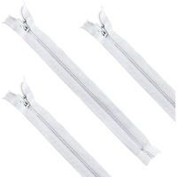 Diy Crafts Pack Of 5Pcs, Diy Crafts White Concealed Or Invisible Zippers For Girls Cloths, Skirts, Clacks Pillows, Etc. Set Of 25 Pcs (Pack Of 5Pcs, Diy Crafts)