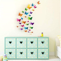 Jaamso Royals Multicolor 3D Butterfly Stickers For Wall, Butterfly Decoration Items, Butterfly Stickers, Butterfly Wall Decor, Butterflies, Butterflies For Wall Decoration 30 Piece (21 Cm X 29.7 Cm)