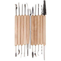 Diy Crafts Design No # 3, Pack Of 11 Pcs, 11X Pottery Clay Sculpture Carvi (Design No # 3, Pack Of 11 Pcs)