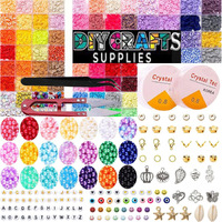 Diy Crafts 4Mm 12/0 28 Colors Glass Seed Beads, Charms Bracelet Jewelry Making Beads Mixed Kit Gifts For Teen Girls Crafts For Girls Ages 8-12 Birthday Gifts Christmas Pcs :- (1100)