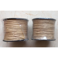 Omx, 0.5 Mm Thick Wax Cotton Cord For Diy Jewellery Making, Beading, Art And Craft Work And Handicrafts, (Beige Brown, 2 Roll, Total 200 Mtr)