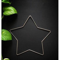 Ritika Craft Metal Rings For Macrame Crafts Star Shape 8 Inch Set Of (4)