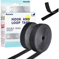 Bonzella Self Adhesive Hook And Loop Tape, Velcro Tapes, Mosquito Net Mounting Tape For Office Use, Photo Frames, Multipurpose Double-Sided Adhesive Hook Loop Tape For Crafting & Wall Hanging (5M X 25Mm)