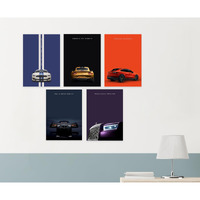 Live Mad Live Crazy (Lmlc) High-Performance Car Vertical Wall Paper Poster Pack - Set Of 5, A4 Size, 9X12 Inch Unframed Art Prints - Home, Bedroom, Living Room & Decor - Aesthetic, Matt Finish