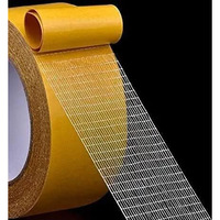 Pravyta Double Sided Carpet Tape, Strong Adhesive Cloth Tape With Yellow Glassine Paper For Carpet, Non Slip Waterproof Removable Mesh Grid Suitable For Hardwood Floors, Mats (3Cm X 20M)