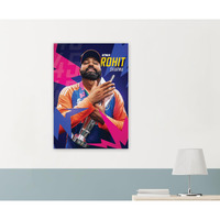 Live Mad Live Crazy (Lmlc) Rohit Sharma Cricket Vertical Single Wall Paper Poster, A3 Size, 12X18 Inch Unframed Art Prints - Home, Bedroom, Living Room & Decor - Aesthetic, Matt Finish
