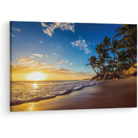 Truecanvas Landscape Of Paradise, Wooden Framed Canvas Paintings For Living Room | Bedroom | Office | Gallery | Ready Wall Mount Canvas Wall Art Painting | Size - 12 X 18In, Ct0621