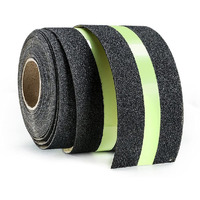 Dhvaja Anti Slip Grip Tape With Green Stripe Non Slip Adhesive Stair Treads,Tread Step Waterproof Stripe For Indoor/Outdoor (5 Meter)
