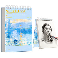 Funblast Sketching Book For Artist, A4 Thickened Sketchpad For Artist, Students Hand-Painted Colored Lead Picture Album Sketch Book For Painting, Drawing, Art & Craft Work (60 Sheets) (Blue)