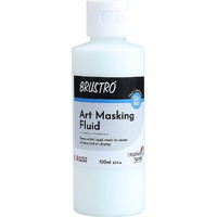 Brustro Professional Art Masking Fluid | 100Ml (75Ml + 25Ml) | Art Watercolour Tape, Ideal For Artists, Students, Working With Watercolor, Ink, Paint, Gouche Colours.