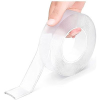 Orename Jal Double Sided Tape Heavy Duty Strong And Sticky Adhesive Reusable Strong Wall Tape Multipurpose Removable Clear & Tough Mounting Tape Picture Hanging Strips Poster Carpet Tape (1)