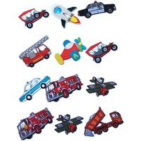 Sync Assorted Patches For Clothes 3 Pieces Jeans Jackets Biker Bike Badges For Bags Kids Love Animal Dresses Decoration Craft Sew Stitich On Clothes Paste On Fabric Diy Applique Transport Patch Vehicle Patches Embroidered Embroidery Patch