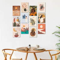 Cvanu A4 12Pcs Beautiful Floral Design Printed On Poster Wall Art Collage Kit With Glue Dot Tape For Wall Decoration (11.5Inchx8.4Inch)_169