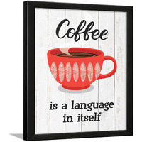 Chaka Chaundh - Coffee Quotes Wall Frames - Kitchen Quotes Wall Frames Decor - Food Quotes Frames For Home & Cafe - Quotes Wall Frames For Dining Room - Coffee Posters For Wall With Frame - (13.6 X 10.6 Inches)